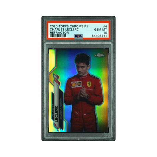 2020 Topps Chrome F1 Charles Leclerc #4 Refractor PSA10